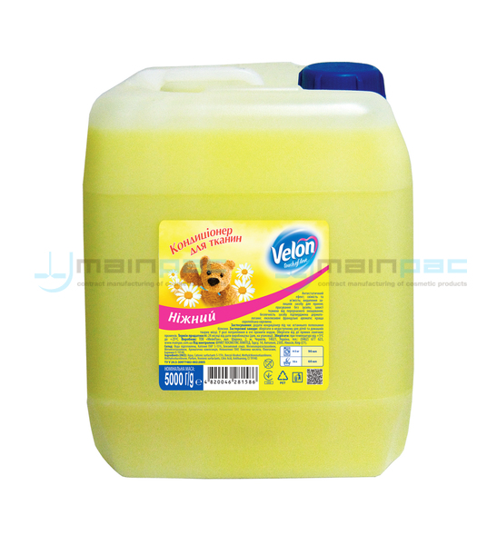 Кондиціонер для тканин "VELON" ЛАГІДНИЙ, 5000 мл (КАНІСТРА)